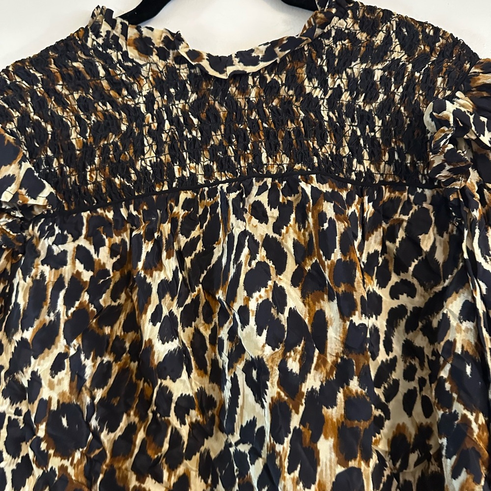 FARM Rio Black and Brown Ruffled Blouse - Picture 3 of 6